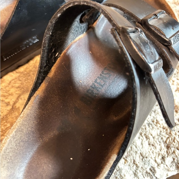 BIRKENSTOCK Lot/Bundle of 2 Arizona Thong Leather Sandals - Brown 39 & Black 38 - Picture 15 of 16